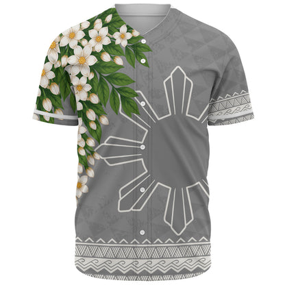 Philippines Filipinos Baseball Shirt Sampaguita Sunshine Bloom Style