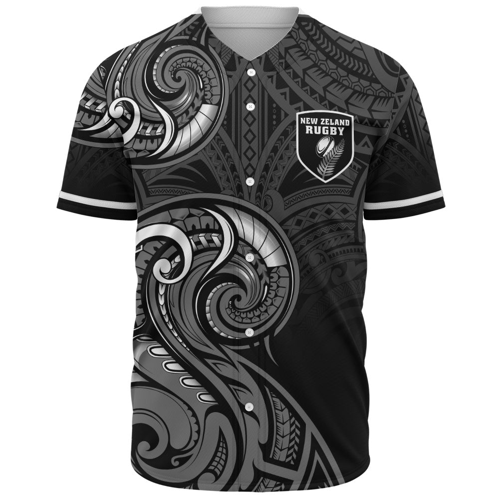 New Zealand Baseball Shirt Maori Koru Spirit Style
