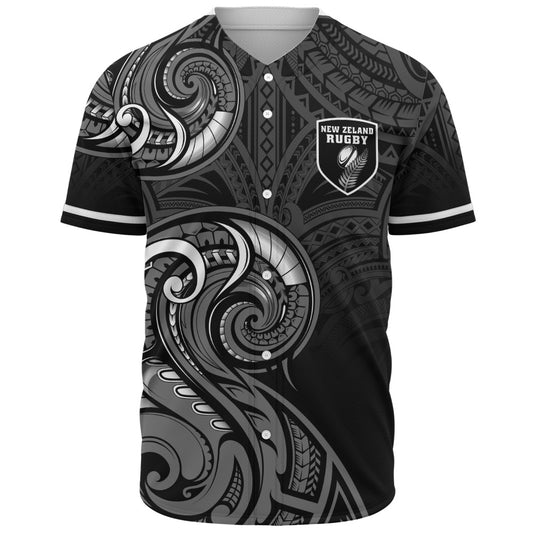 New Zealand Baseball Shirt Maori Koru Spirit Style