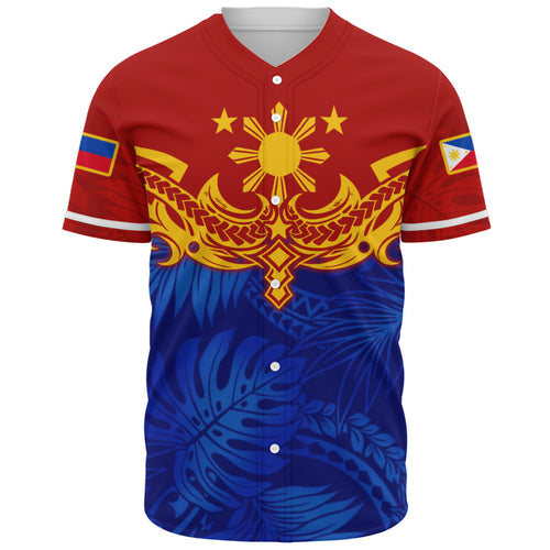 Philippines Filipinos Baseball Shirt Tropical Polynesian Philippines