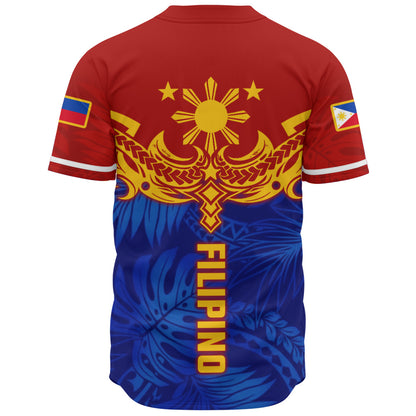 Philippines Filipinos Baseball Shirt Tropical Polynesian Philippines