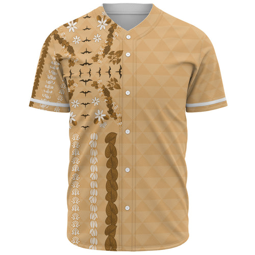 Hawaii Baseball Shirt Lei Flower Island Elegance
