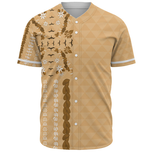 Hawaii Baseball Shirt Lei Flower Island Elegance
