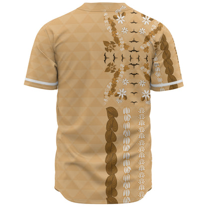 Hawaii Baseball Shirt Lei Flower Island Elegance