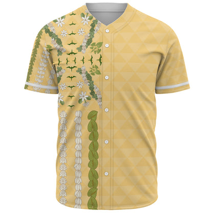 Hawaii Baseball Shirt Lei Flower Island Elegance