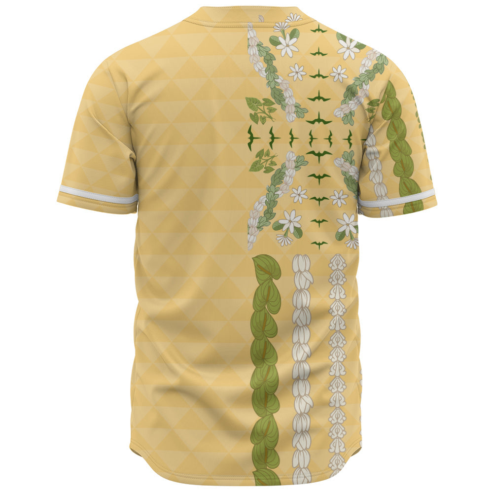 Hawaii Baseball Shirt Lei Flower Island Elegance