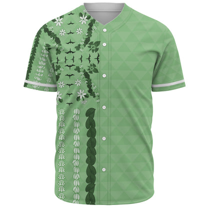 Hawaii Baseball Shirt Lei Flower Island Elegance