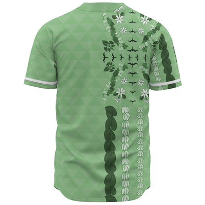 Hawaii Baseball Shirt Lei Flower Island Elegance