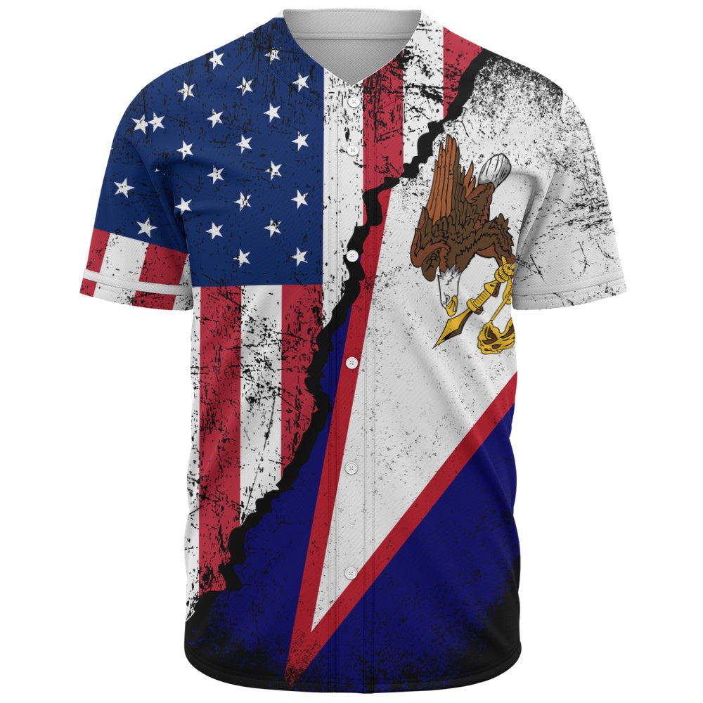 American Samoa Baseball Shirt American Unity Style