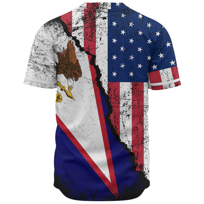 American Samoa Baseball Shirt American Unity Style