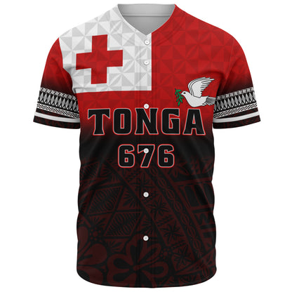 Tonga Baseball Shirt Kingdom Crest 676 Island Pride