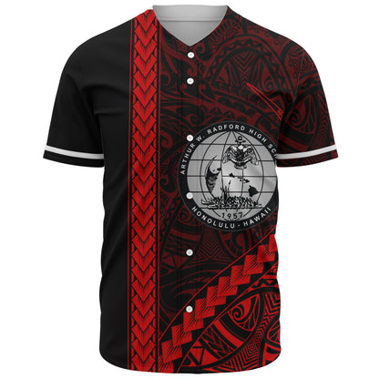 Admiral Arthur W. Radford High School Baseball Shirt Tribal Polynesian Pride Style