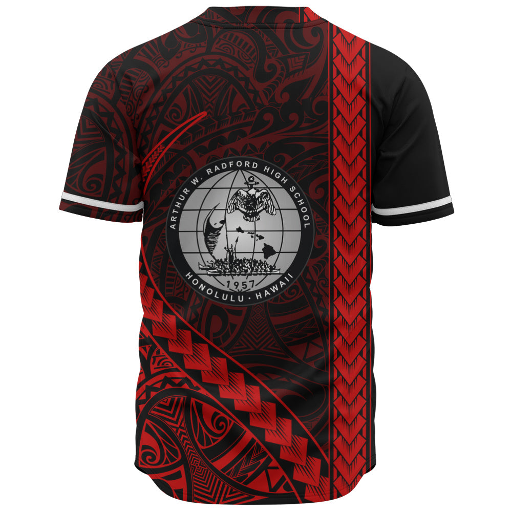 Admiral Arthur W. Radford High School Baseball Shirt Tribal Polynesian Pride Style