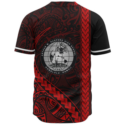 Admiral Arthur W. Radford High School Baseball Shirt Tribal Polynesian Pride Style