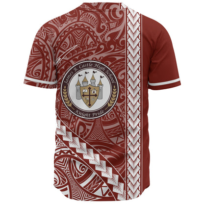 James B. Castle High School Baseball Shirt Tribal Polynesian Pride Style
