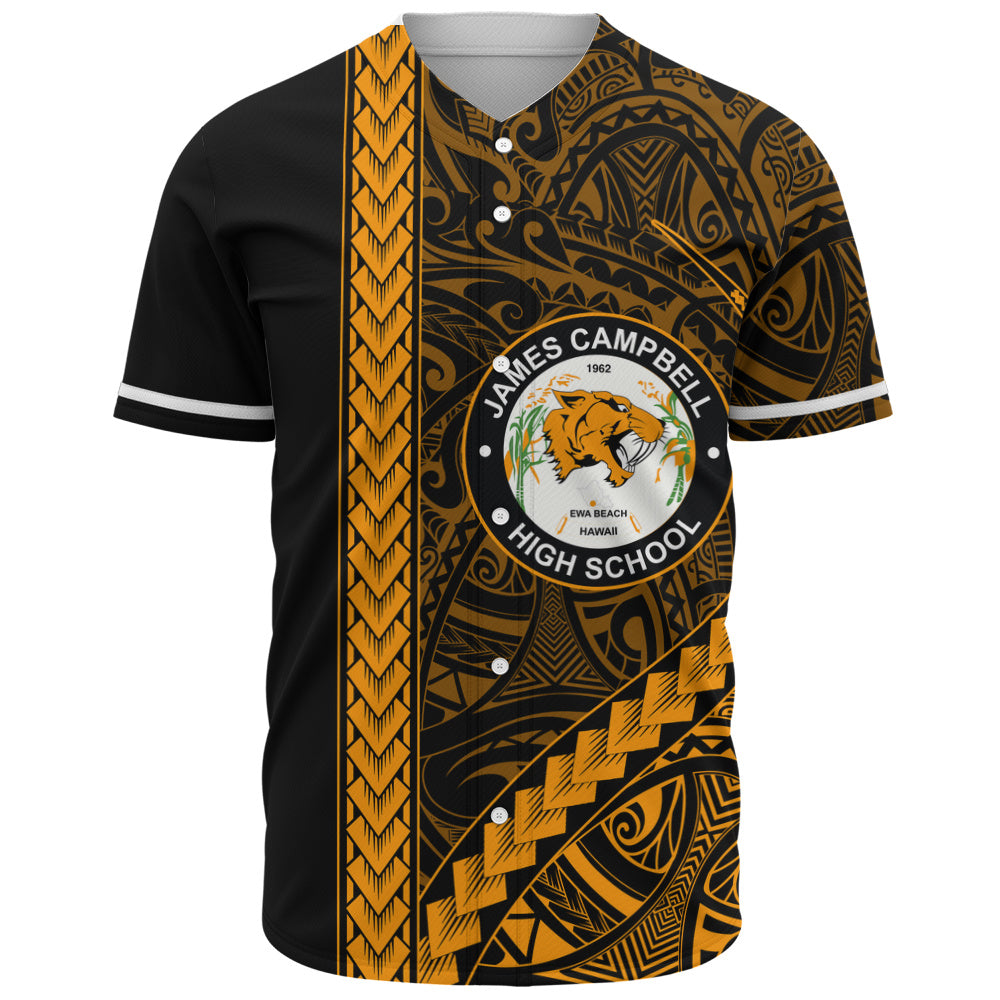James Campbell High School Baseball Shirt Tribal Polynesian Pride Style