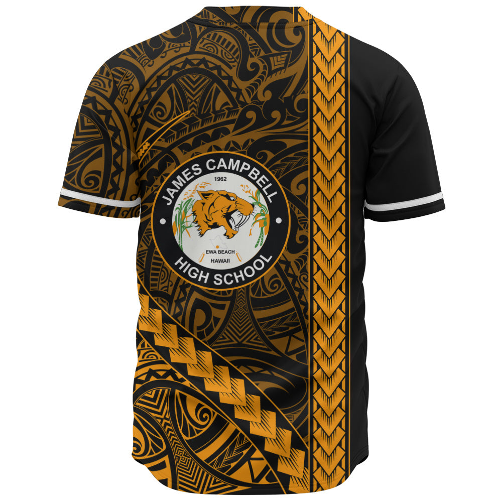 James Campbell High School Baseball Shirt Tribal Polynesian Pride Style