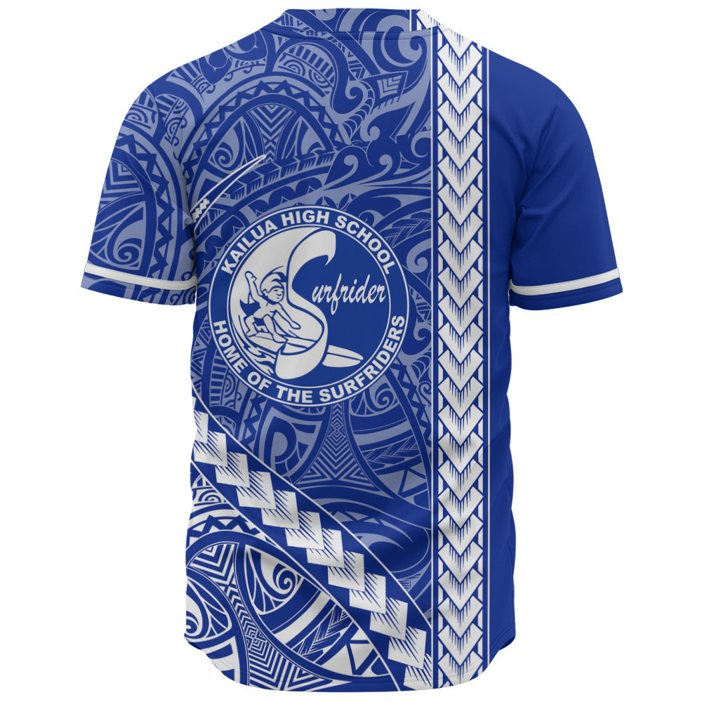 Kailua High School Baseball Shirt Tribal Polynesian Pride Style