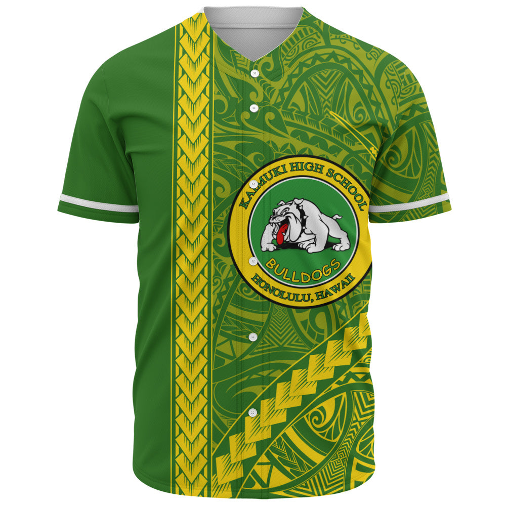 Kaimuki High School Baseball Shirt Tribal Polynesian Pride Style
