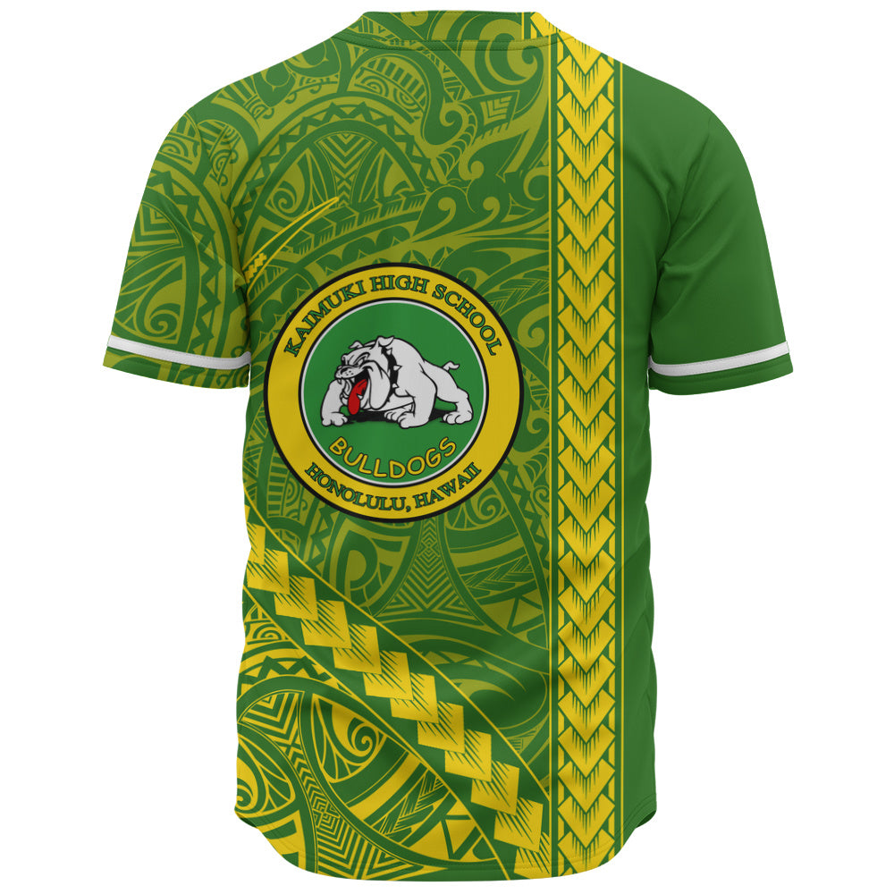 Kaimuki High School Baseball Shirt Tribal Polynesian Pride Style