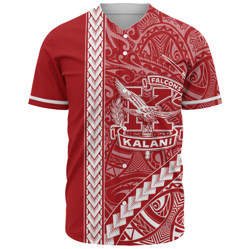 Kalani High School Baseball Shirt Tribal Polynesian Pride Style