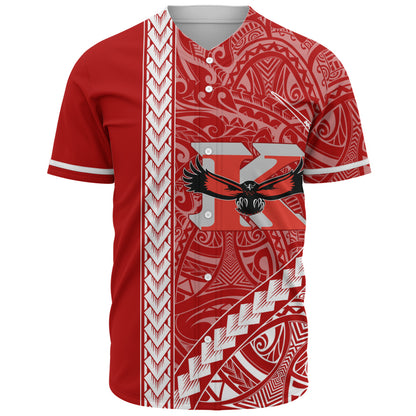 Kauai High School Baseball Shirt Tribal Polynesian Pride Style