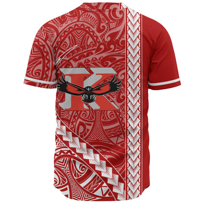 Kauai High School Baseball Shirt Tribal Polynesian Pride Style