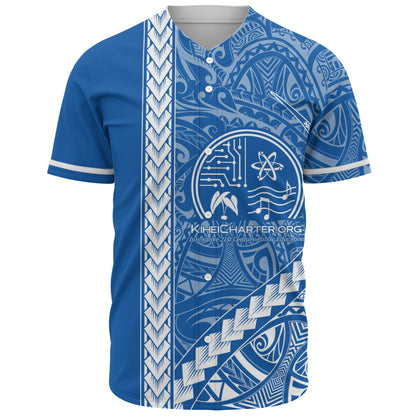 Kihei Charter School Baseball Shirt Tribal Polynesian Pride Style