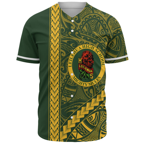 Leilehua High School Baseball Shirt Tribal Polynesian Pride Style