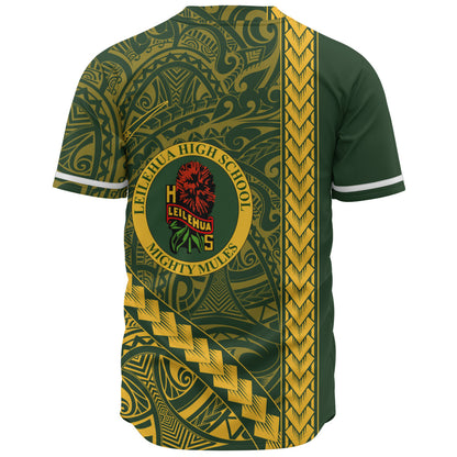 Leilehua High School Baseball Shirt Tribal Polynesian Pride Style