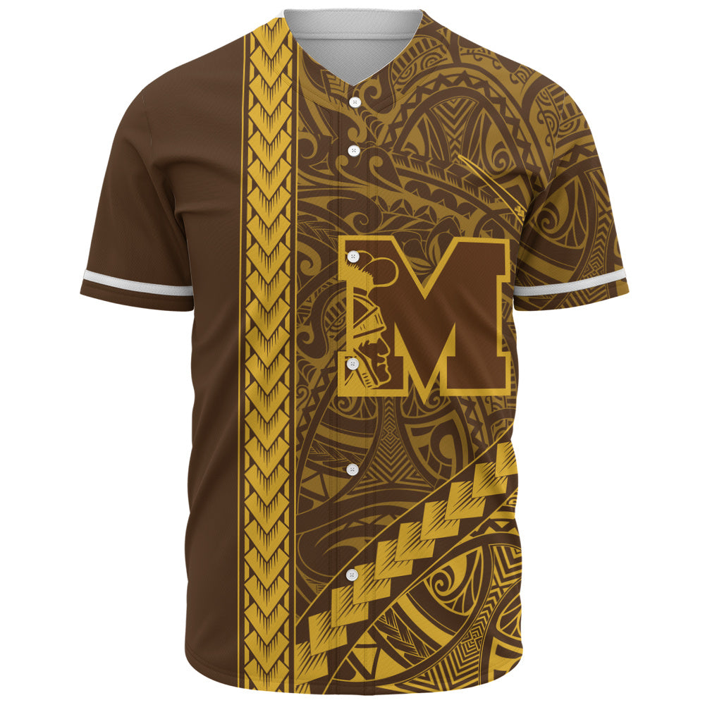 Mililani High School Baseball Shirt Tribal Polynesian Pride Style
