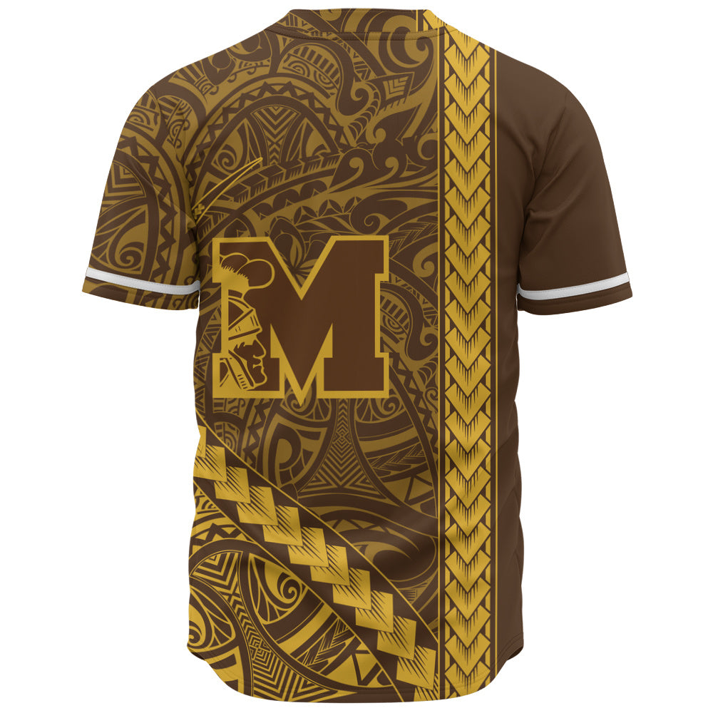 Mililani High School Baseball Shirt Tribal Polynesian Pride Style