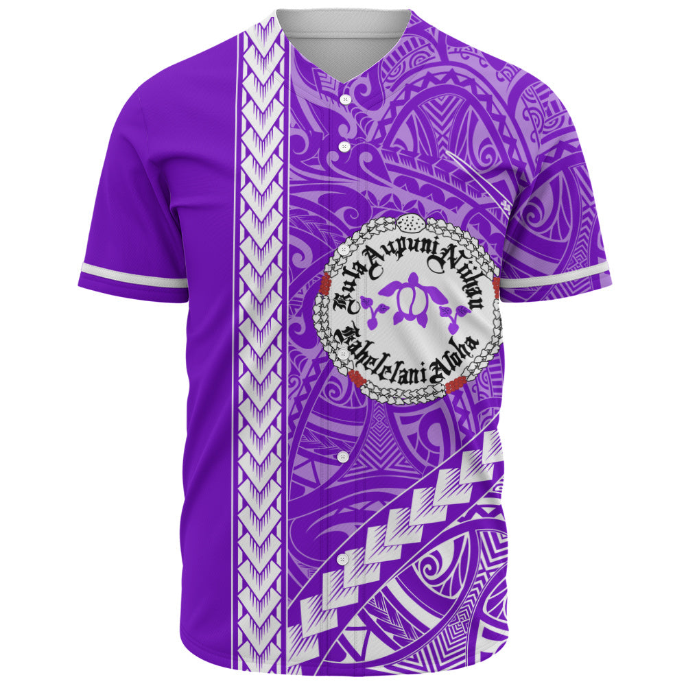 Ni'ihau High and Elementary School Baseball Shirt Tribal Polynesian Pride Style