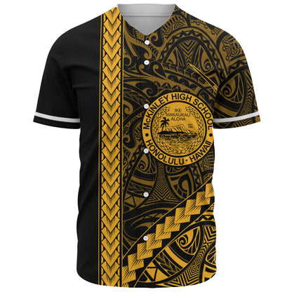 President William McKinley High School Baseball Shirt Tribal Polynesian Pride Style