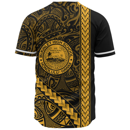 President William McKinley High School Baseball Shirt Tribal Polynesian Pride Style