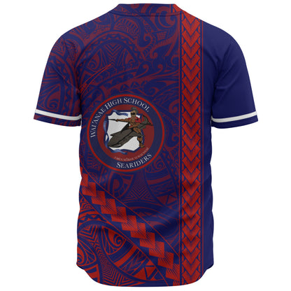Waianae High School Baseball Shirt Tribal Polynesian Pride Style