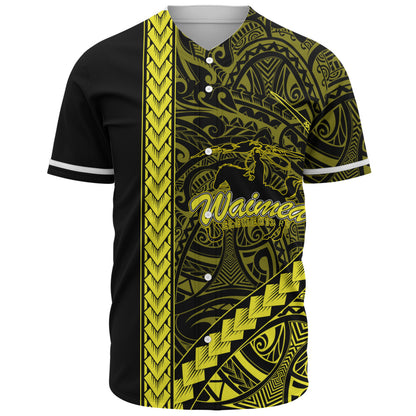 Waimea Elementary School Baseball Shirt Tribal Polynesian Pride Style