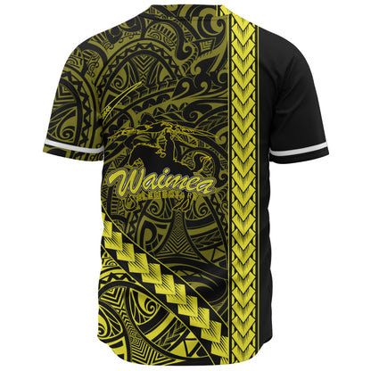Waimea Elementary School Baseball Shirt Tribal Polynesian Pride Style