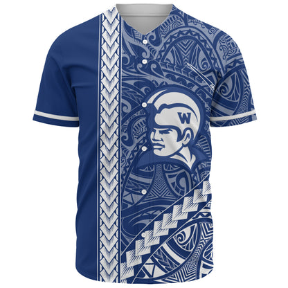 Waimea High School Baseball Shirt Tribal Polynesian Pride Style