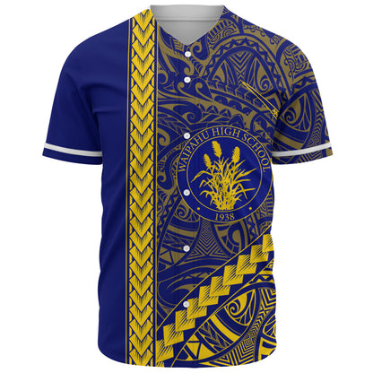 Waipahu High School Baseball Shirt Tribal Polynesian Pride Style