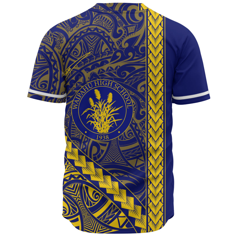 Waipahu High School Baseball Shirt Tribal Polynesian Pride Style