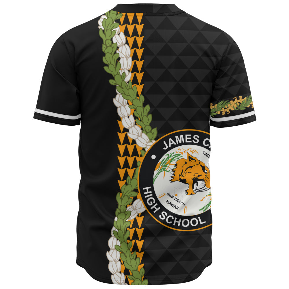 James Campbell High School Baseball Shirt Puakenikeni Maile Flower Lei