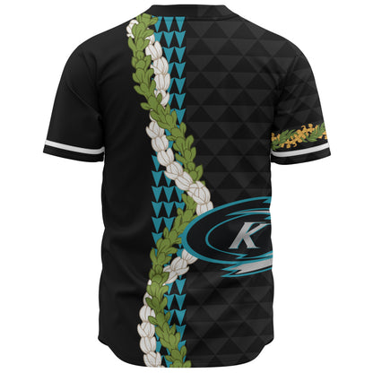 Kapolei High School Baseball Shirt Puakenikeni Maile Flower Lei