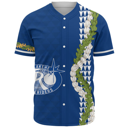 Kealakehe High School Baseball Shirt Puakenikeni Maile Flower Lei