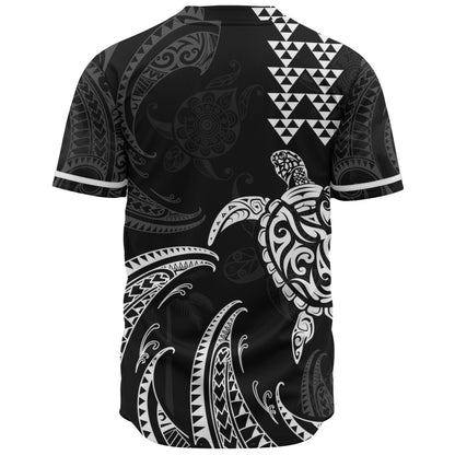 Hawaii Baseball Shirt Polynesian Turtle Tribal Ocean Spirit