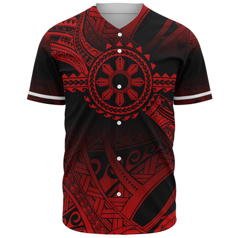 Philippines Filipinos Baseball Shirt Polynesian Tribal Sun Tribal Legacy