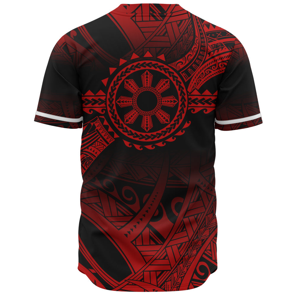 Philippines Filipinos Baseball Shirt Polynesian Tribal Sun Tribal Legacy