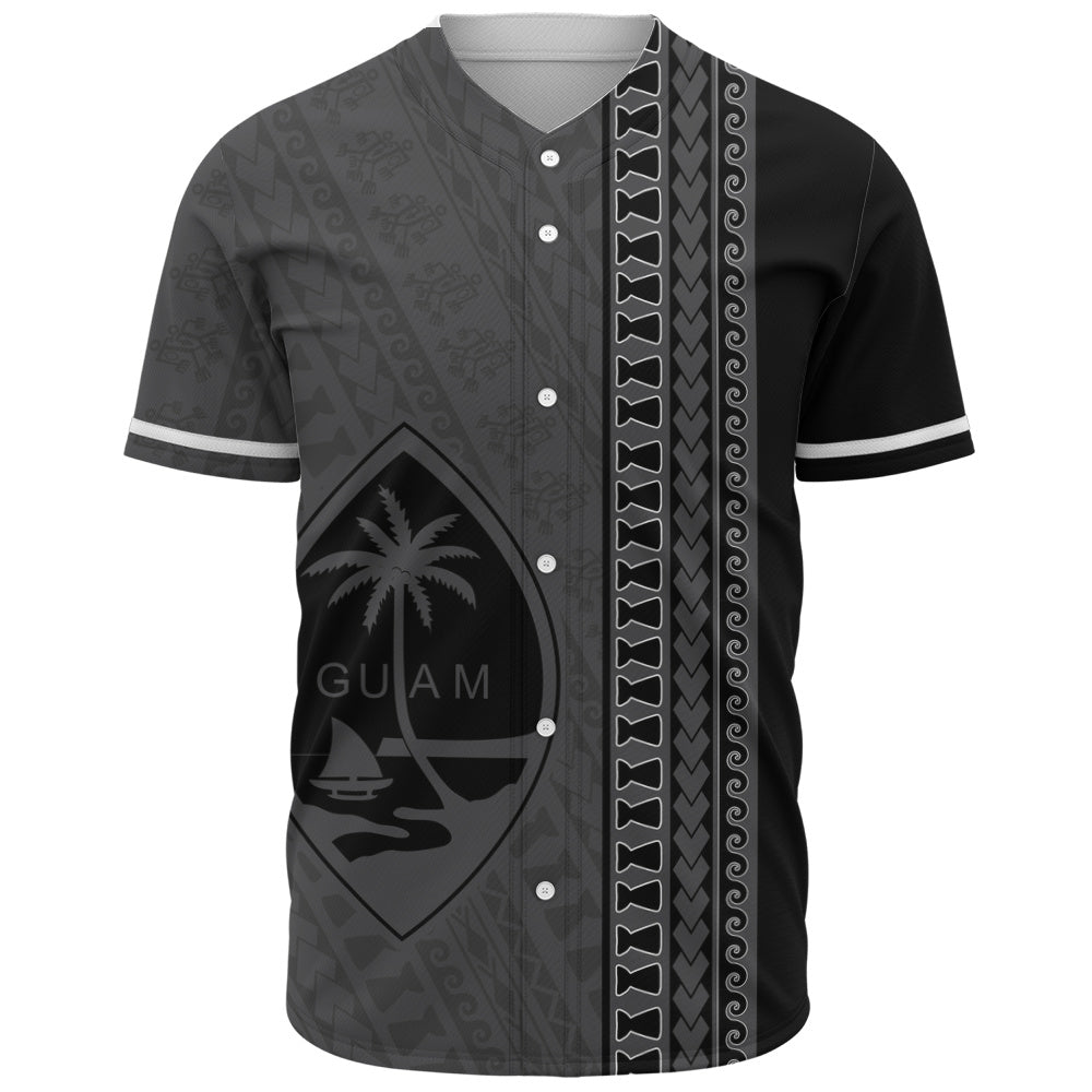 Guam Baseball Shirt Island Crest Chamorro Tribal Heritage