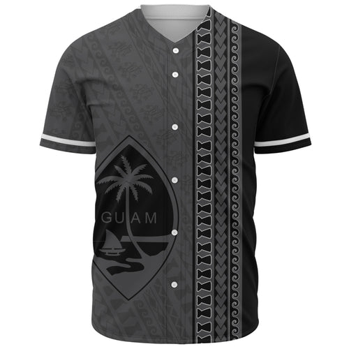 Guam Baseball Shirt Island Crest Chamorro Tribal Heritage