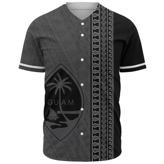 Guam Baseball Shirt Island Crest Chamorro Tribal Heritage